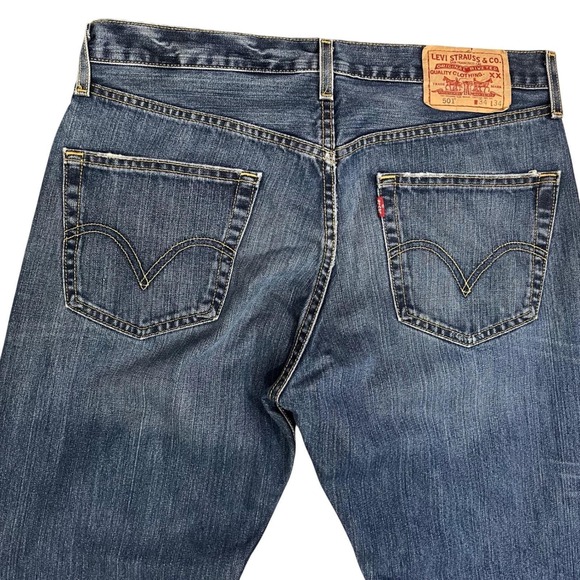 Vintage Levi's 501 Jeans Made in Mexico W34 L34 Button Fly 100% Cotton - Picture 8 of 11